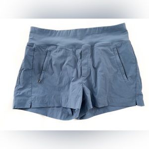 Athleta Trekkie North Short, running/hiking shorts blue, like new size 12